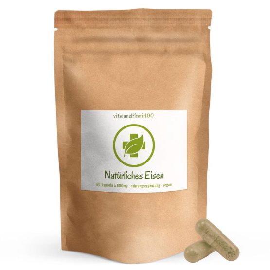 Naturliga järnkapslar 60 stycken